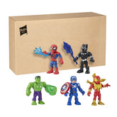 Marvel Super Hero Adventures 5-Inch Action Figure 5-Pack, Includes Captain America, Spider-Man, 5 Accessories (Amazon Exclusive)